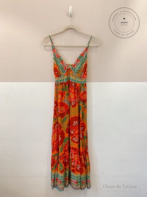 Vestido Midi Floral Farm | Tam: P