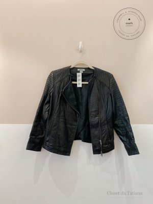 Jaqueta Couro Dkny Preta | Tam: PP