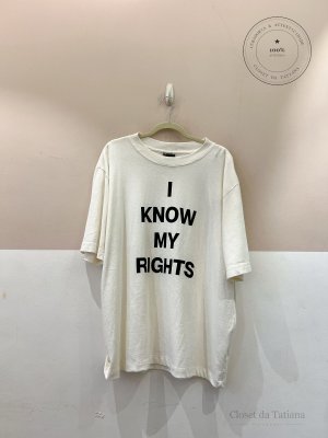 Camisa Oversized Mondepars Branca | Tam: GG