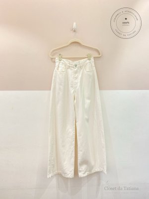 Wide Leg Sarja Luiza Botto Branca | Tam: 36