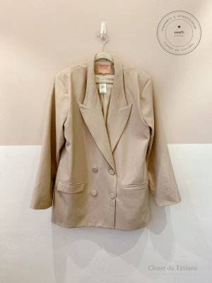 Blazer Amplo Charth Bege | Tam: GG