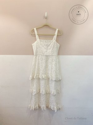 Vestido Midi Laise Le Lis Blanc Branco | Tam: G