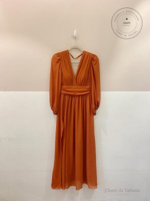 Vestido Longo Koji Marrom | Tam: M