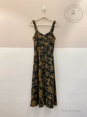 Vestido Midi Escuro Coqueiro Farm | Tam: M