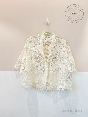Blusa Renda Farm Off-White | Tam: P