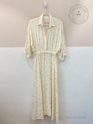 Vestido Midi Bordado Valônia Veras | Tam: M