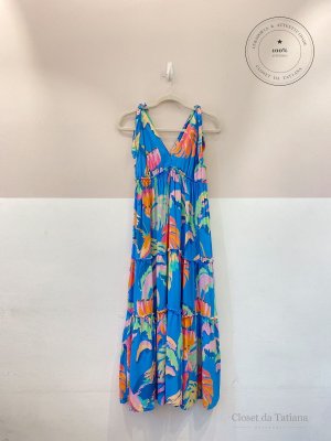 Vestido Midi Estampado Farm | Tam: G