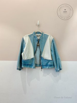 Jaqueta Jeans Dois Tons Maria Filó | Tam: M