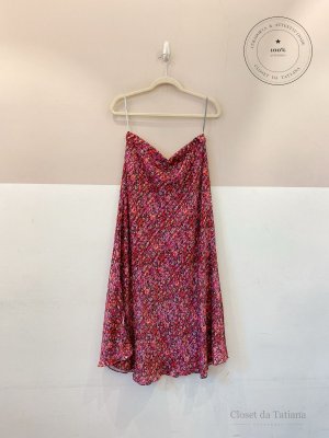 Saia Midi Floral Ateen | Tam: 42