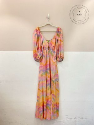 Vestido Longo Estampado Farm | Tam: M
