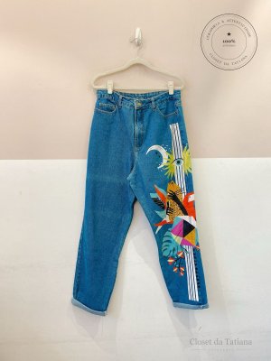Mom Jeans Pintada Farm | Tam: 42