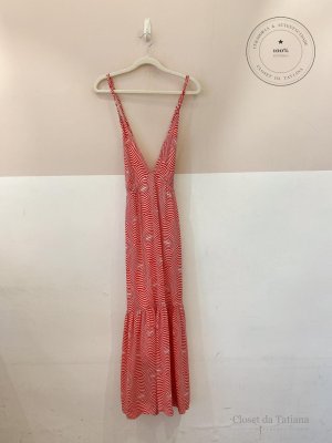 Vestido Midi Listrado Totem | Tam: G