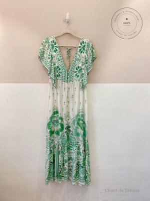 Vestido Estampa Farm Verde | Tam: M