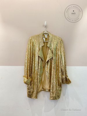 Blazer Paête Dvf Dourado | Tam: 40