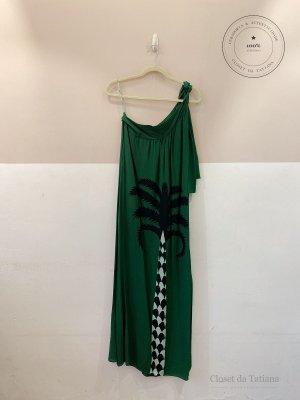 Vestido Longa Seda Wasabi Verde | Tam: M