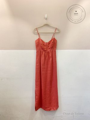 Vestido Midi Linho Goiaba Mria Filó | Tam: M