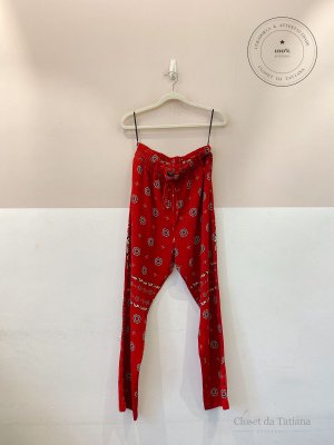 Calça Gravataria Maria Filó Vermelha | Tam: M