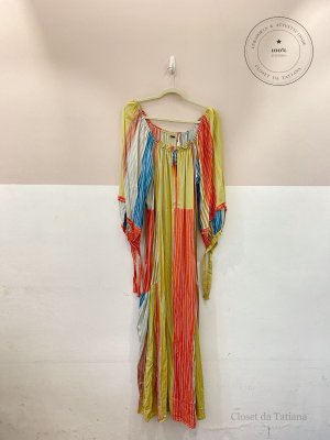Vestido Midi Listrado Cantão | Tam: GG