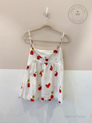 Blusa Frutinhas Farm Branca | Tam: M