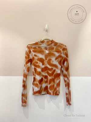 Blusa Tule Estampado Riachuelo | Tam: G