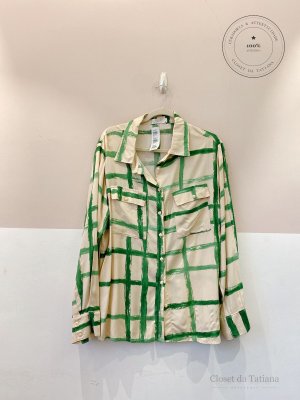 Camisa Grid Bris Verde | Tam: G