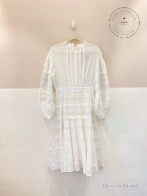 Vestido Midi Detalhe Renda Lilly Sarti | Tam: 38