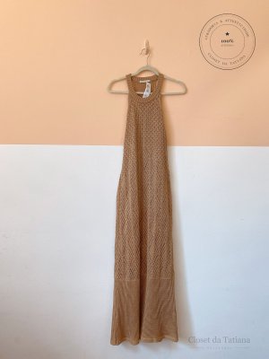 Vestido Tricot Dress To Dourado | Tam: P