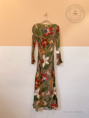 Vestido Estampa Flores Farm Rio Verde | Tam: P