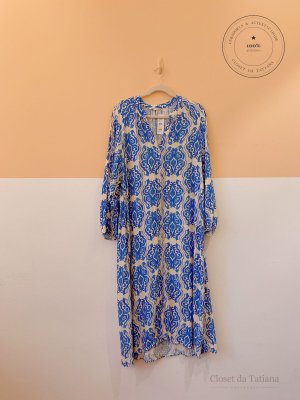 Vestido Estampa Zara Azul | Tam: GG