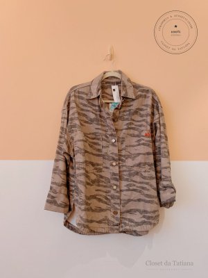 Camisa Sarja Estampa Tigre Maria Filó | Tam: G