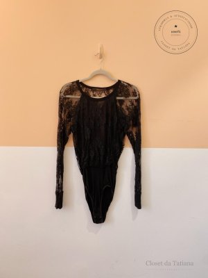 Body Renda Animale Preto | Tam: M