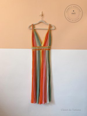 Vestido Tricot Fios Farm Colorido | Tam: P