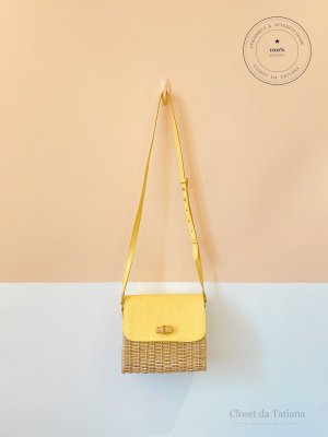 Bolsa Palha Couro Glorinha Paranagua