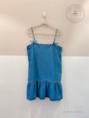 Vestido Curto Jeans Ganni | Tam: 40