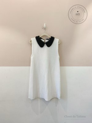 Vestido Curto Tricot Gola Zara | Tam: P