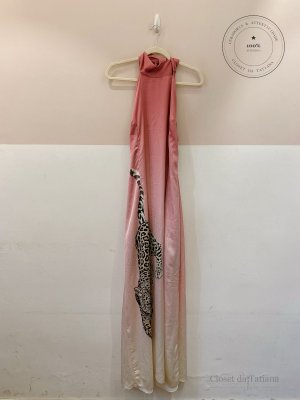 Vestido Midi Acetinado Onça Tig | Tam: 44