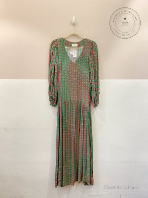 Vestido Estampado Midi Anpô | Tam: G