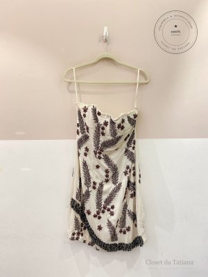 Vestido Curto Bordado Animale | Tam: 42