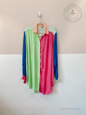 Chemise Curta Farm Colorida | Tam: P