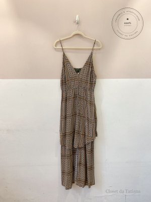 Vestido Midi Estampado Maria Filó | Tam: G