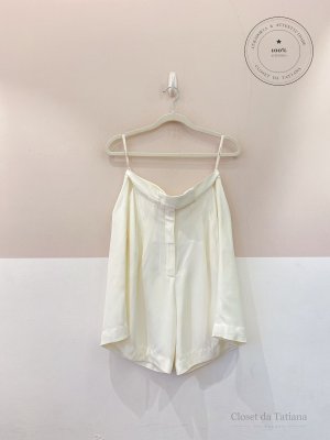Bermuda Crepe Carol Bassi Branca | Tam: 38