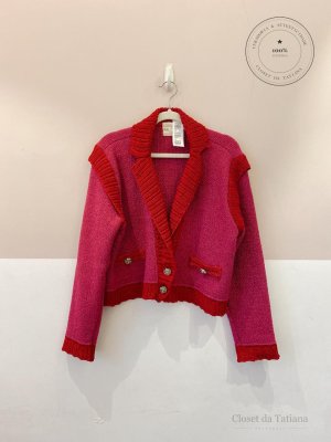 Casaco Tricot Pink/ Nv | Tam: PP