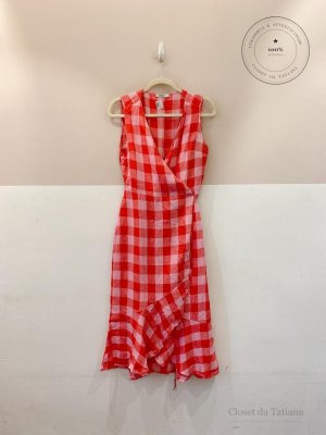 Vestido Midi Linho Quadriculado Richards | Tam: 38