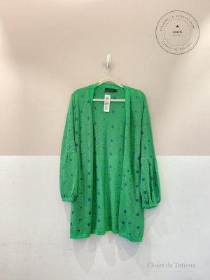 Cardigan Poás Maria Filó Verde | Tam: G