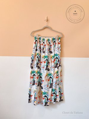 Saia Midi Estampada Gude | Tam: M