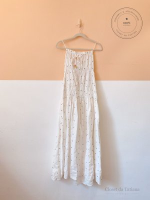 Vestido Bolas Bordadas Zara | Tam: P