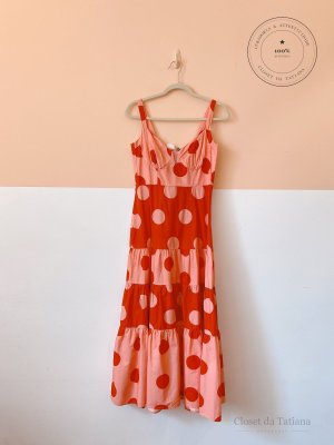 Vestido Bolas E Farm Rosa | Tam: M