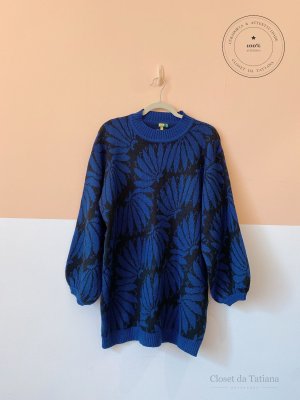 Vestido Tricot Bananas Farm Azul | Tam: P