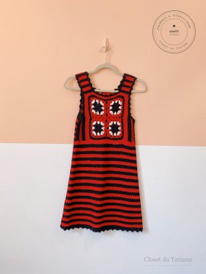 Vestido Crochet E Miu Miu Vermelho | Tam: P
