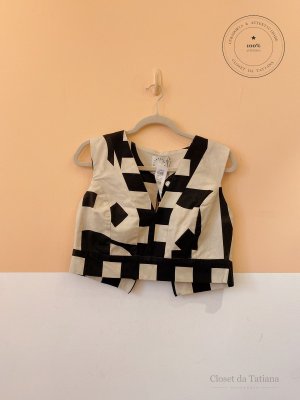 Blusa Estampa Geométrica Fernanda Di Biase | Tam: M